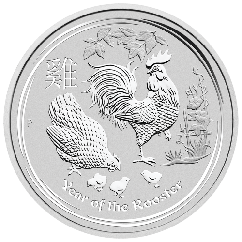 Pièce 10 onces d'argent Lunaire Année du Coq 2017 | Monnaie de Perth