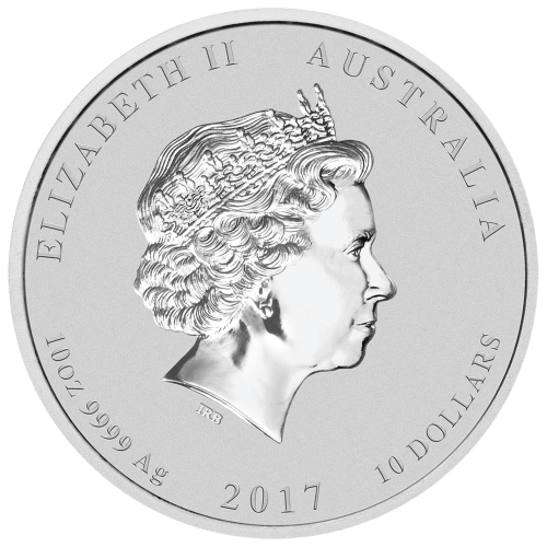 Pièce 10 onces d'argent Lunaire Année du Coq 2017 | Monnaie de Perth