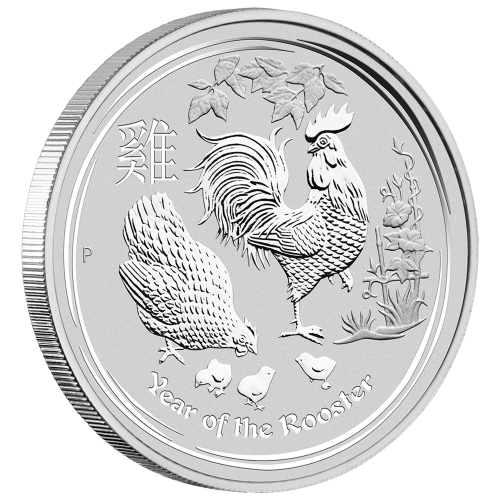 10 oz 2017 Lunar Year of the Rooster Silver Coin | Perth Mint