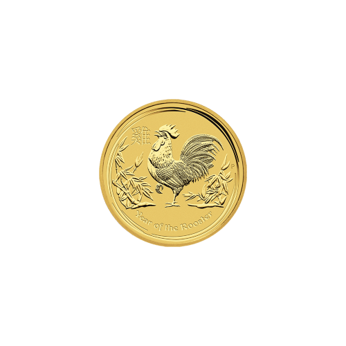 1/20 oz 2017 Lunar Year of the Rooster Gold Coin | Perth Mint