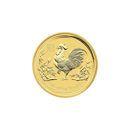 1/10 oz 2017 Lunar Year of the Rooster Gold Coin | Perth Mint