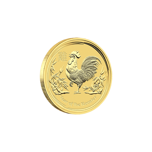 1/10 oz 2017 Lunar Year of the Rooster Gold Coin | Perth Mint