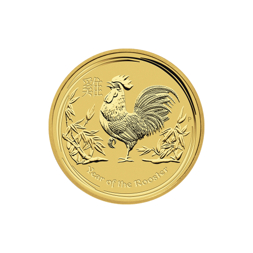 1/4 oz 2017 Lunar Year of the Rooster Gold Coin | Perth Mint