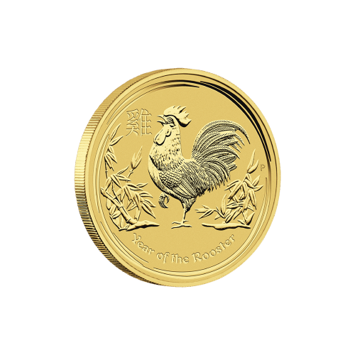 1/4 oz 2017 Lunar Year of the Rooster Gold Coin | Perth Mint