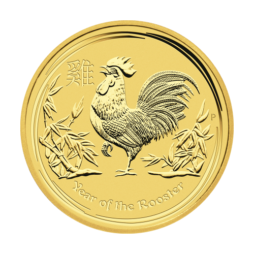 1/2 oz 2017 Lunar Year of the Rooster Gold Coin | Perth Mint