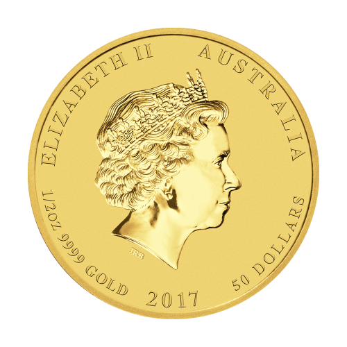 1/2 oz 2017 Lunar Year of the Rooster Gold Coin | Perth Mint