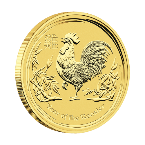 1/2 oz 2017 Lunar Year of the Rooster Gold Coin | Perth Mint
