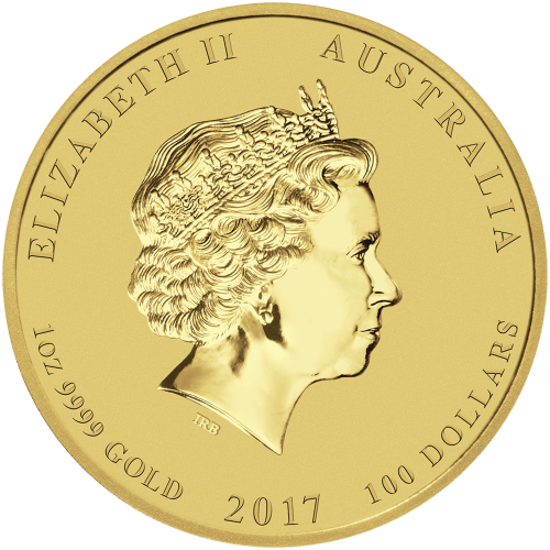 Pièce 1 once d'or Lunaire Année du Coq 2017 | Monnaie de Perth