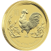 Pièce 1 once d'or Lunaire Année du Coq 2017 | Monnaie de Perth