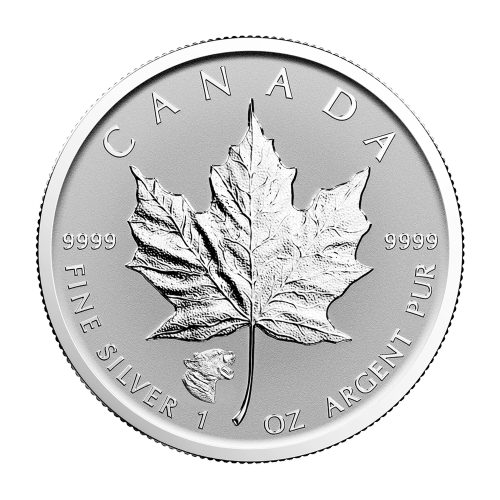1 oz 2017 Canadian Maple Leaf Growling Cougar Privy Reverse Proof Silver Coin | Royal Canadian Mint