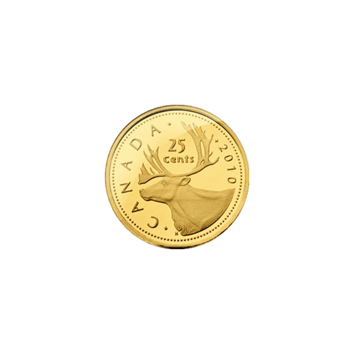 0.5 gram 2010 Caribou Gold Proof Coin | Royal Canadian Mint