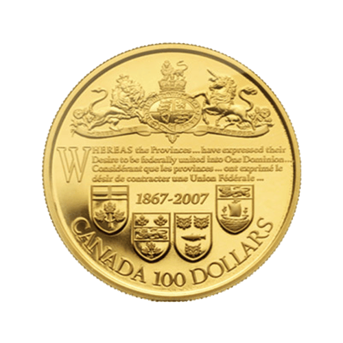2007 140th Anniversary of the Dominion of Canada Gold Proof Coin