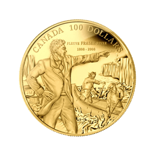 2008 200th Anniversary of Descending the Fraser River Gold Proof Coin | Royal Canadian Mint