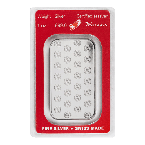 1 oz Silver Bar | Argor-Heraeus | Silver Gold Bull US