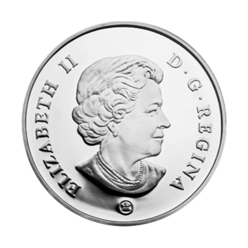 Ensemble de cinq vignettes de pièces d'argent épreuve numismatique Royauté
