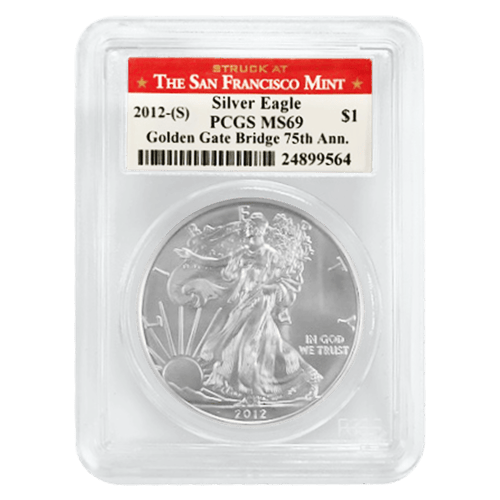 Pièce 1 once d'argent MS-69 PCGS Aigle américain 2012 | Monnaie des États-Unis