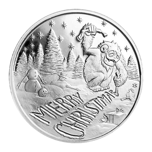 1 oz 2016 Merry Christmas Silver Round | Elemetal Mint