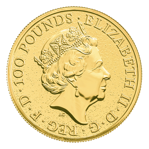 Pièce 1 once d'or Les Bêtes de la Reine : Griffon d'Édouard III 2017 | La Monnaie royale