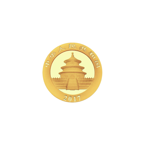 Pièce d'or Panda Chine 2017 1 gramme