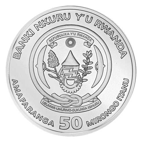1 oz 2017 African Hippo Silver Coin | Rwanda