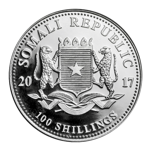 1 oz 2017 Somalian African Elephant Silver Coin | Bavarian State Mint