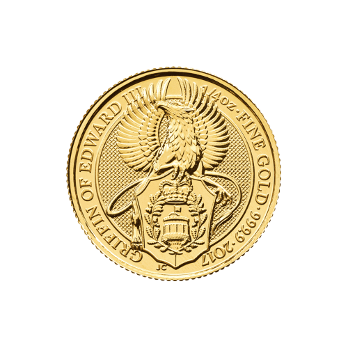 1/4 oz 2017 Queen's Beasts Griffin of Edward III Gold Coin | The Royal Mint