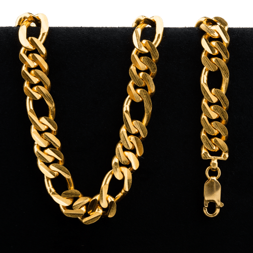 Collier en or 22 carats de style Figarucci de 51,2 grammes