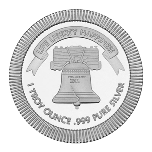 1 oz Liberty Bell Stackable Silver Round | Silvertowne Mint