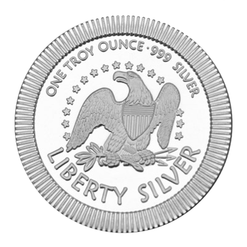 1 oz Liberty Bell Stackable Silver Round | Silvertowne Mint