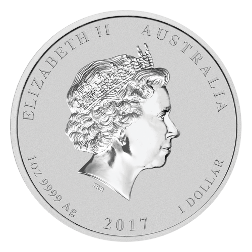 1 oz 2017 Lunar Year of the Rooster Colourized Silver Coin | Perth Mint