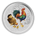 1 oz 2017 Lunar Year of the Rooster Colourized Silver Coin | Perth Mint