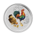 1/2 oz 2017 Lunar Year of the Rooster Colourized Silver Coin | Perth Mint