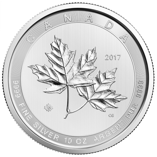10 oz 2017 Magnificent Maple Leaves Silver Coin | Royal Canadian Mint