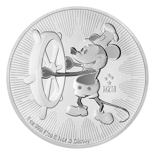 1 oz 2017 Disney Steamboat Willie Silver Coin | New Zealand Mint