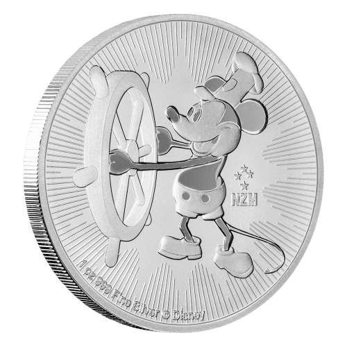 1 oz 2017 Disney Steamboat Willie Silver Coin | New Zealand Mint