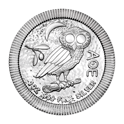 1 oz 2017 Athenian Owl Stackable Silver Coin | Silvertowne Mint