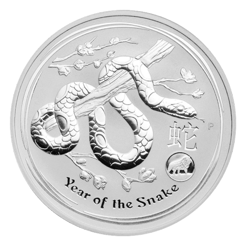 1 oz 2013 Lunar Year of the Snake Lion Privy Silver Coin | Perth