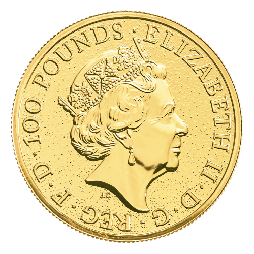 Pièce 1 once d'or Les Bêtes de la Reine : Dragon rouge du Pays de Galles 2017 | La Monnaie royale