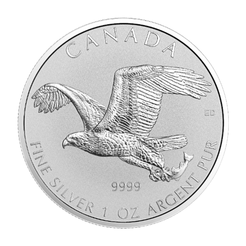 1 oz 2017 Birds of Prey Reverse: Bald Eagle Reverse Proof Silver Coin | Royal Canadian Mint