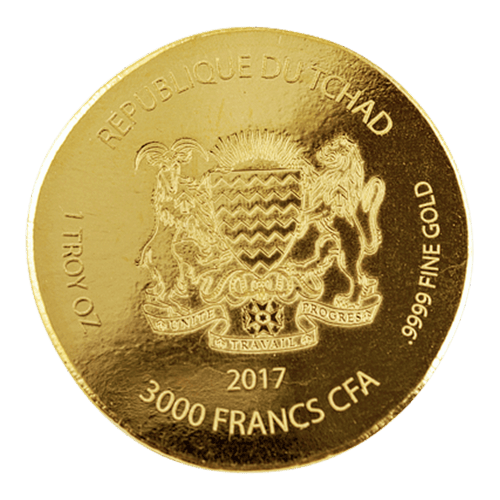 Série Vestiges égyptiens 2017 1 once | Pièce d'or Le roi Tut