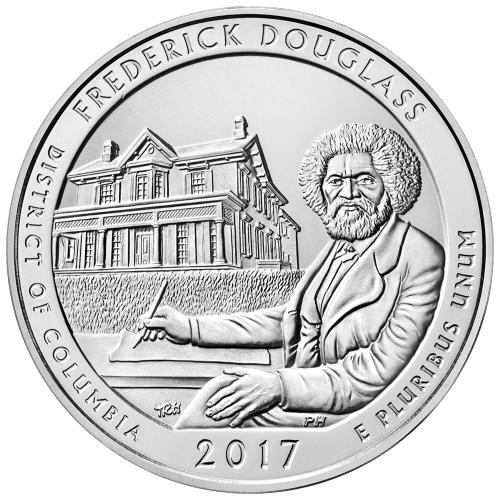 Pièce 5 onces d'argent Amérique la Belle : Frederick Douglass National Historic Site 2017 | Monnaie des États-Unis