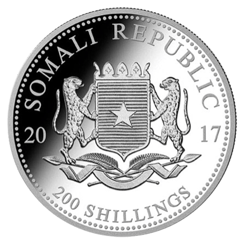 2 oz 2017 Somalian African Elephant Silver Coin | Bavarian State