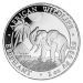Pièce 2 onces d'argent Éléphant d'Afrique somalien 2017
