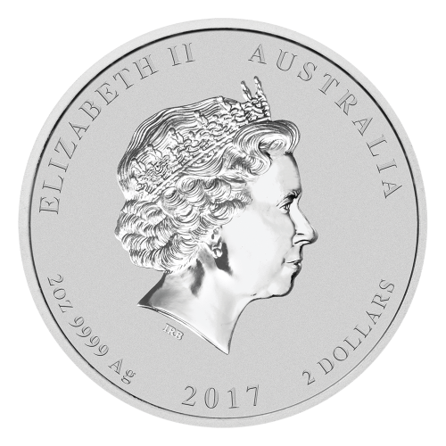 Pièce 2 onces d'argent coloré Lunaire Année du Coq 2017 | Monnaie de Perth