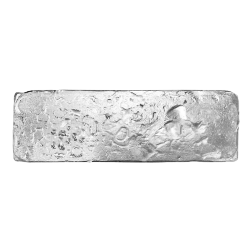 Lingot d'argent coulé des Raffineurs d'argent canadiens de 50 onces