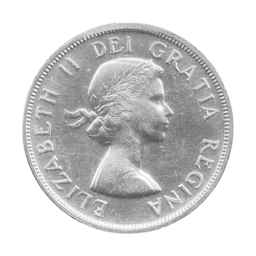 1958 Canadian Silver Dollar $1 Face Value Circulation 80% Pure Silver Coin | Royal Canadian Mint