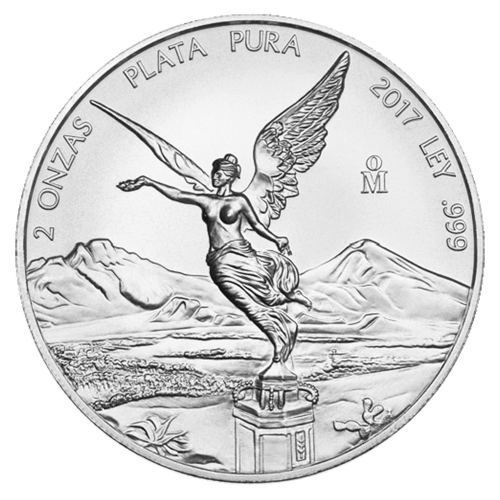 Pièce 2 onces d'argent Libertad mexicaine 2017