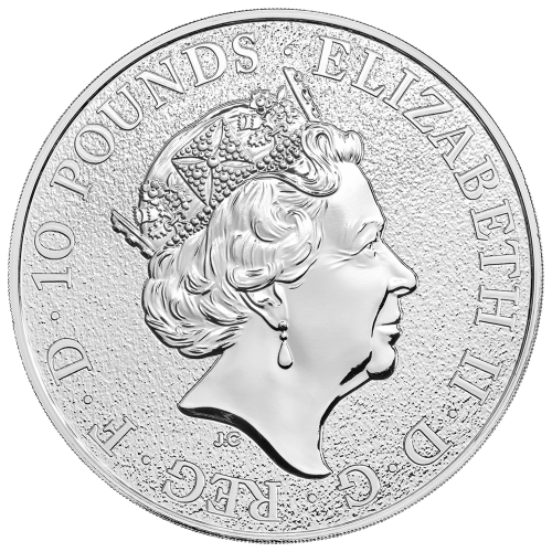 Pièce 10 onces d'argent Les Bêtes de la Reine : Lion d'Angleterre 2017 Monnaie royale | La Monnaie royale