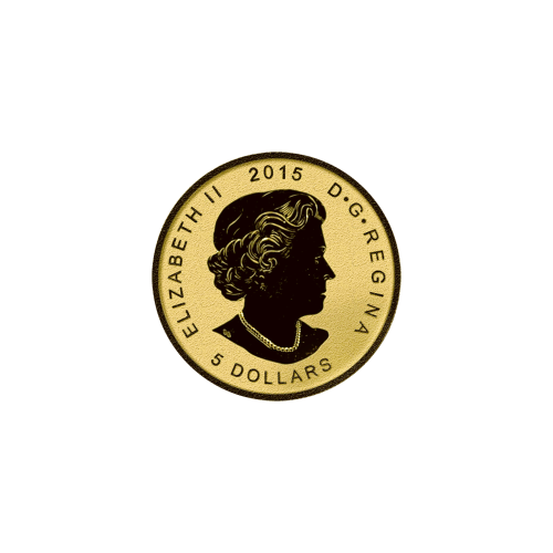1/10 oz 2015 Canadian Maple Leaf E=mc2 Privy Reverse Proof Gold Coin | Royal Canadian Mint