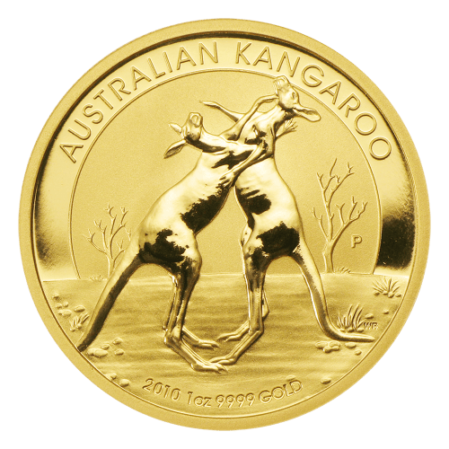 Pièce 1 once d'or Kangourou australien 2010 | Monnaie de Perth